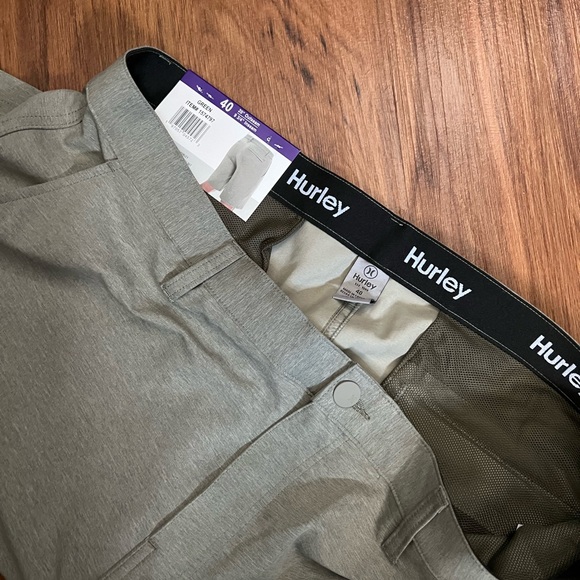 NWT Hurley Men’s Hybrid Walk Shorts Light Green Water Repel 4 Way Stretch Sz 40 - Picture 4 of 6